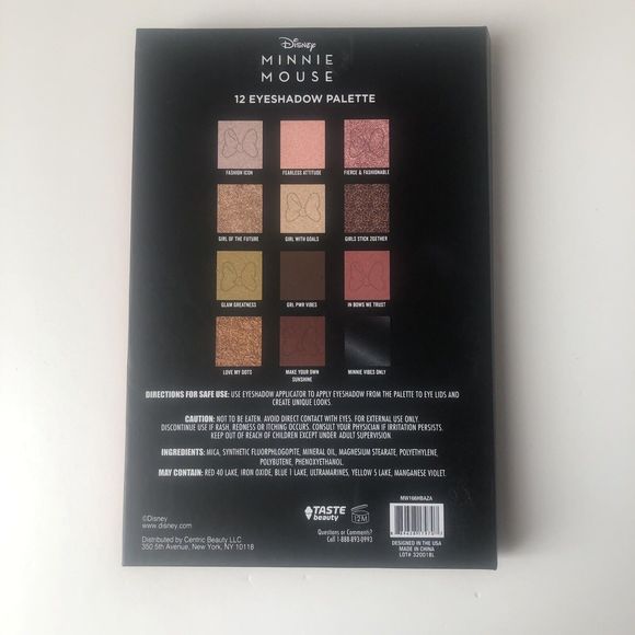 Disney Minnie Mouse Eyeshadow Palette New Taste Beauty - Picture 2 of 6